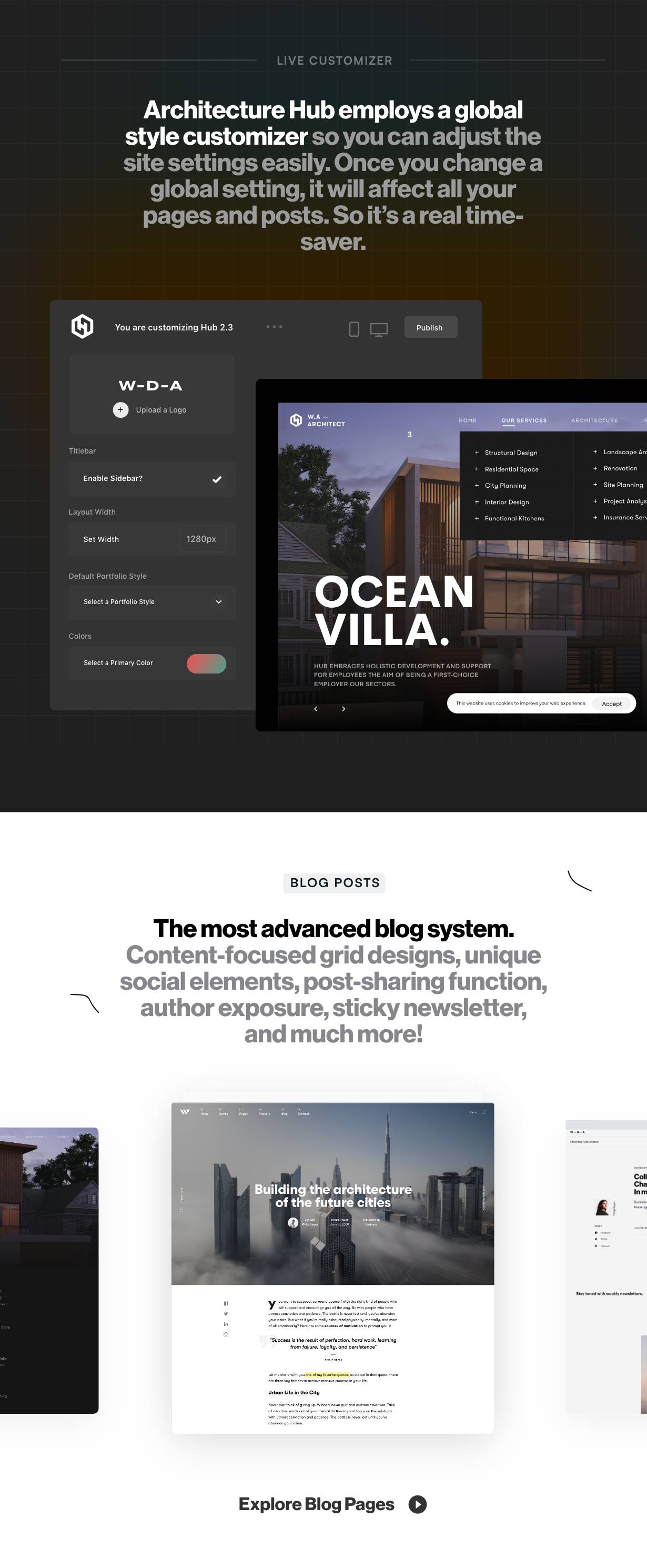 ArcHub Architecture and Interior Design WordPress Theme 爱壹主题